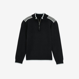 RAW X Kid's and Boy's Quarter-Zip Pullover Sweater - 1 of 4