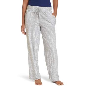 Jockey Women's Plus Size Everyday Essentials Cotton Pant 3XL Grey Bow Stripe