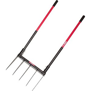 Bully Tools Steel Broadfork with 2 Fiberglass Handles - 1 of 4