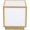 Meridian Furniture,Glitz White Faux Marble End Table - 3 of 4