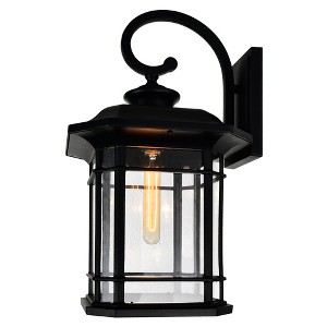 CWI Lighting,Blackburn 1 Light Black Outdoor Wall Light - 1 of 4
