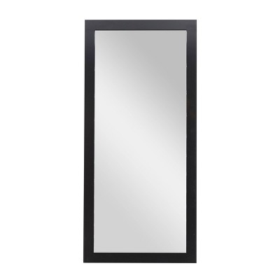 Contemporary Wood Decorative Wall Mirror Gray - Olivia & May