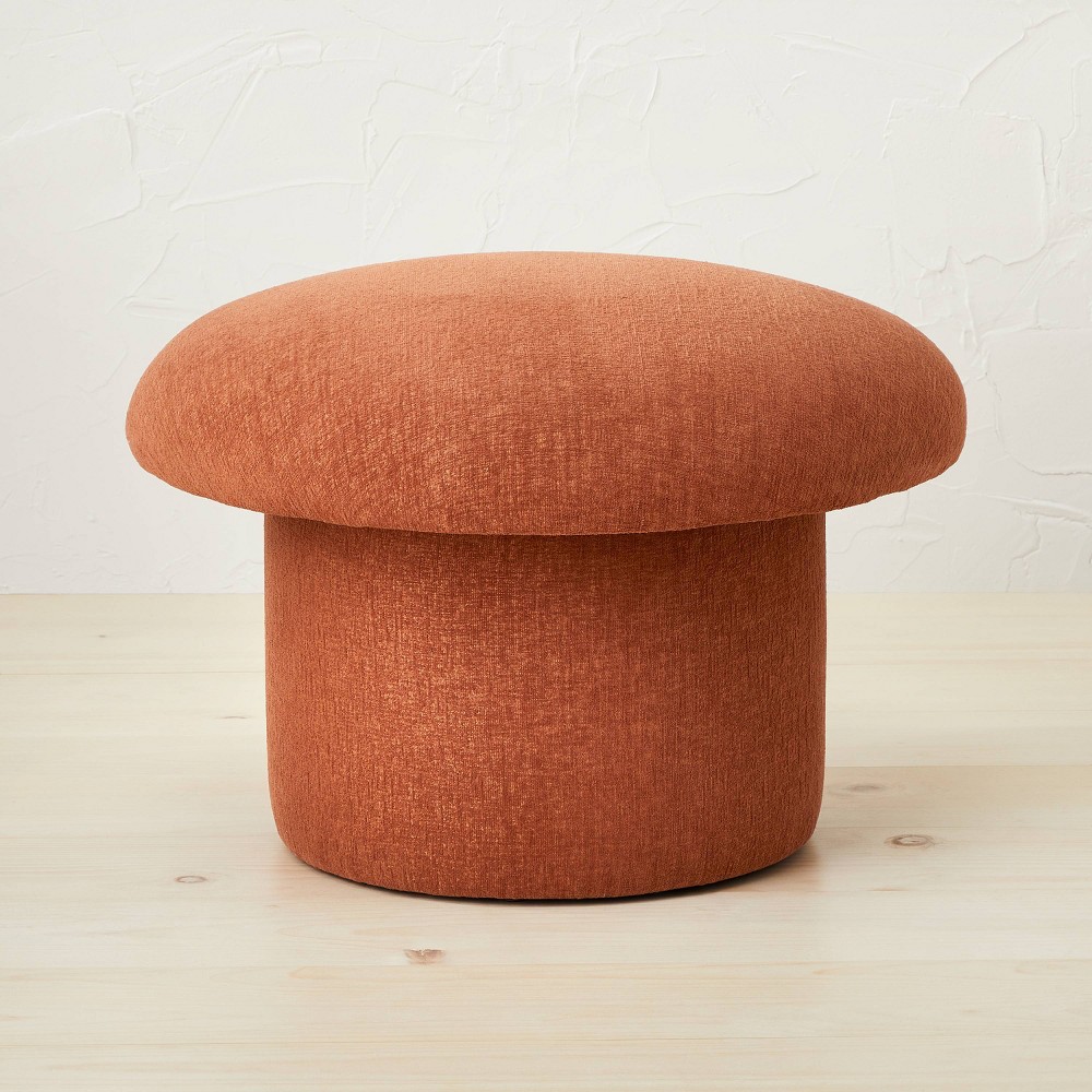 Photos - Pouffe / Bench Maddalena Mushroom Stool Rust - Opalhouse™ designed with Jungalow™ Rust Re