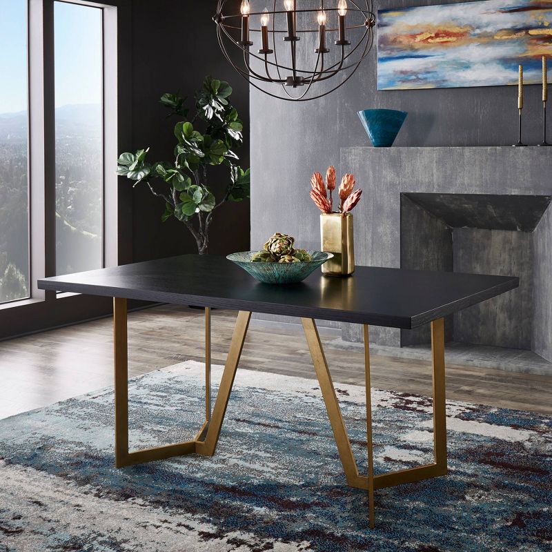 Karianne Dining Table Black/Gold - Inspire Q, 3 of 8