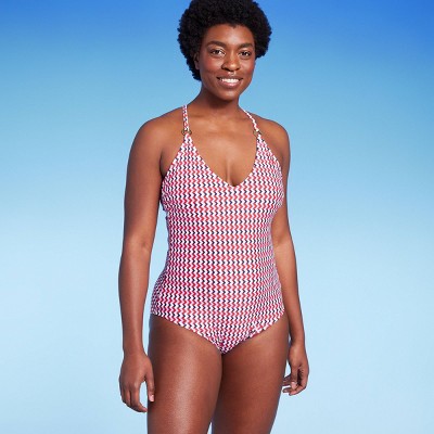 Women's Wide Ribbed Ring Medium Coverage One Piece Swimsuit - Kona Sol