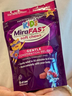 MiraFAST Kids Soft Chews, Gentle Constipation Relief for Kids 4+ and ...