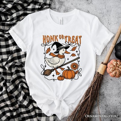 Honk or Treat Goose T-Shirt, Hilarious Halloween Tee for Silly Bird Enthusiasts| OrnamentallyYou