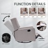 360° Swivel Rocking Recliner Chair, Glider Nursery Chair with Adjustable Footrest, Ergonomic Lounge Recliner - 2 of 4