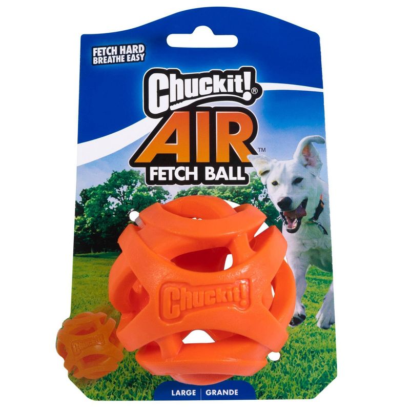 Chuckit! Air Fetch Ball Dog Toy - L - Orange, 1 of 5