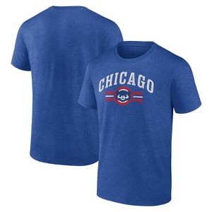 MLB Chicago Cubs Men's Bi-Blend Short Sleeve T-Shirt - 1 of 3
