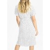 Women's Polka Dot Nursing Wrap Dress - Angel Maternity - 3 of 3
