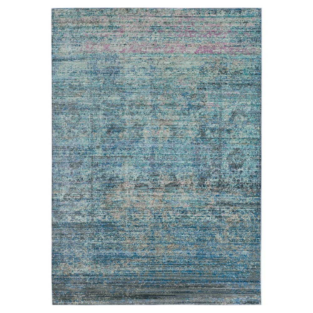 5'x8' Blue Multi Burst Loomed Area Rug - Safavieh