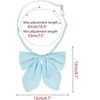 Elerevyo Women's Sparkle Shiny Solid Color Adjustable Neck Pre-Tied Bow Ties - 2 of 4