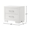 NicBex Nightstand with 2 Drawers,Modern Side Table with Storage Space and Wood Frame,Bedside Table for Bedroom,Living Room - 3 of 4