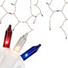 Northlight Mini Icicle Patriotic Lights - Red, White and Blue - 6.5' - White Wire - 100ct - 2 of 4