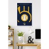 Trends International MLB Milwaukee Brewers - Logo 25 Framed Wall Poster Prints - 2 of 4