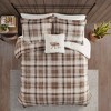Sapphtopaz Bedding Quilt Set Solid Print Down Alternative Cozy Berber Solid Reversible Quilt Set with Throw Pillow 4 Piece - 4 of 4