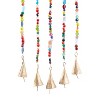 37" Iron Glam Moon and Sun Windchime with Beaded Strands Brass - Olivia & May: Luxury Style, Spot Clean, Yellow Decorative Bell - 4 of 4