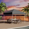 10'x10' Easy Pop Up Canopy Tent With 4 Detachable Window Sidewalls - Waterproof Outdoor Portable Canopy With Carry Bag & Guy Lines - 4 of 4