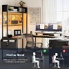 Nasitip 78.7" Reversible U-Shaped Desk with Hutch and LED Lights, Computer Gaming Desk with Power Outlets and Storage - 3 of 4