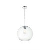 Elegant Lighting Baxter 1 Light Chrome Pendant With Clear Glass - 3 of 4