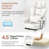 KERDOM Office Desk Chair, Big and Tall Executive Chair with Footrest, Ergonomic Reclining High Back Support, White - 3 of 4