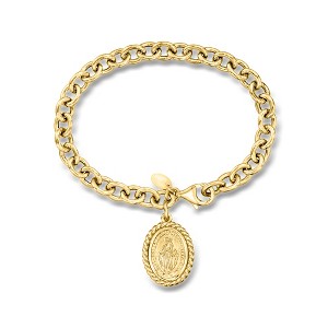 Ross-Simons Italian 18kt Gold Over Sterling Miraculous Medal Charm