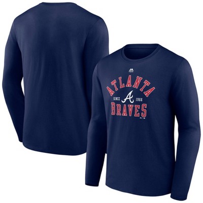 Mlb Atlanta Braves Men's Long Sleeve Core T-shirt - S : Target