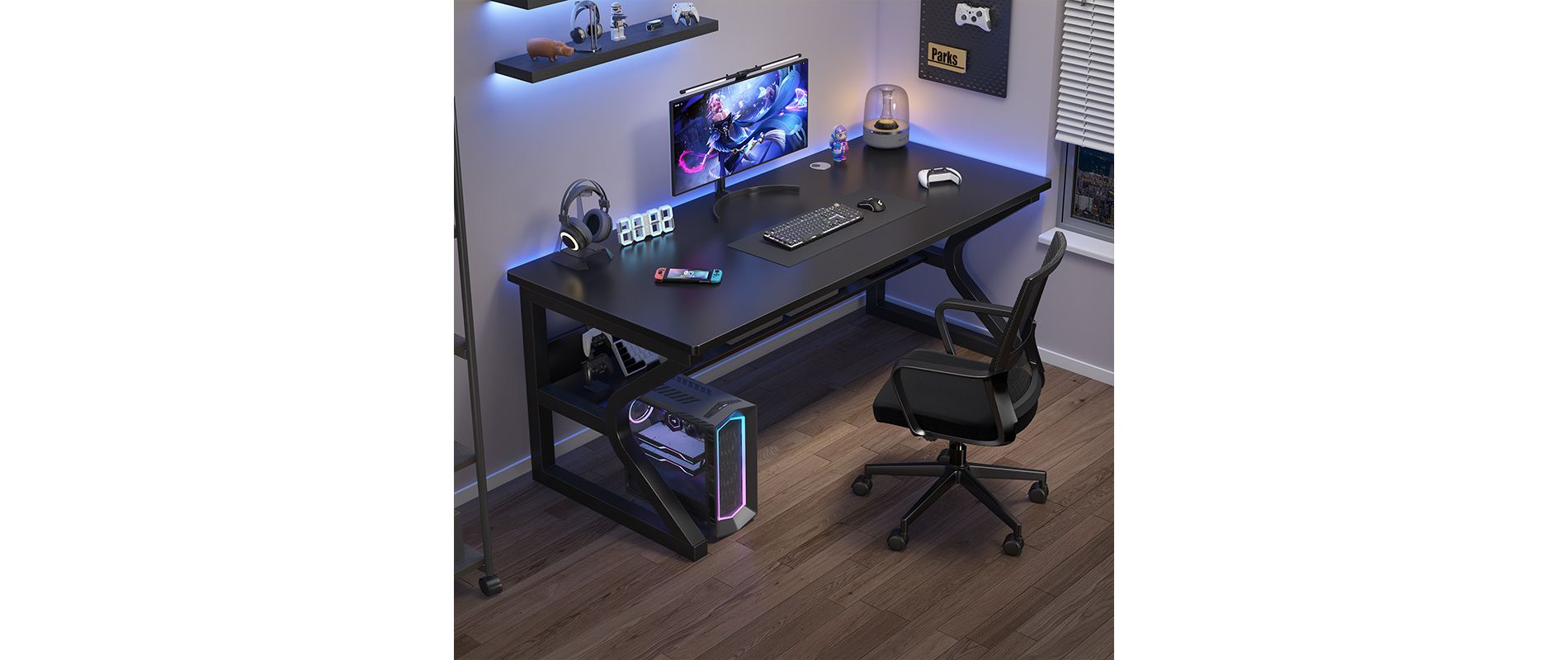 31" Small Computer Desk, Home Office Desks, Small Desk for Bedroom, Writing Study Work Table for Home and Office, Etc, White