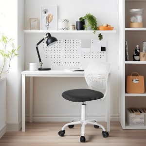 Homy Casa Adjustable Swivel Study Chair with Ergonomic Design, for Kids, Dorm & Home Office - 1 of 4