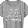 Women's - Instant Message - Some Souls Are Made To Travel Short Sleeve Graphic T-Shirt - 2 of 4