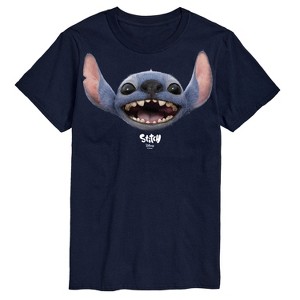 Men's - Lilo and Stitch - Stitch Face Oversized- Men's Short Sleeve Graphic T-Shirt Short Sleeve Graphic T-Shirt - 1 of 4