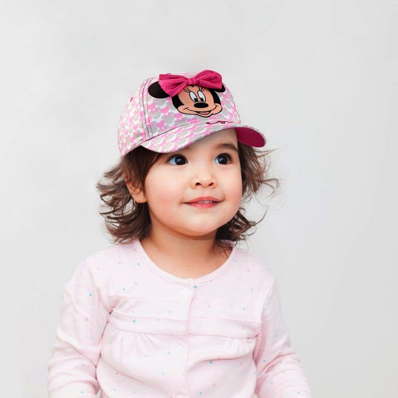 Disney Minnie Mouse Girls Baseball Hat for Toddlers Ages 2-4, 2 of 4