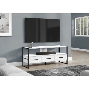 48" Industrial-Inspired TV Stand with 3 Drawers and Open Storage for Living Room - 1 of 4