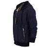 Gioberti Men's Full Zip Up Hoodie with Metal Zipper Pockets - 3 of 4