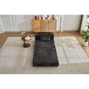 VASIP Compression Sofa, Convertible Floor Bed with Fixed Frame, Living Room and Bedroom Without Assembly Modular Chenille Loveseat - 3 of 4