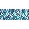 Simple Spaces Blue & Green Ikat Indoor Rug Only – Bold Boho-Inspired Pattern, Soft & Durable – Easy-Care Runner Rug for Modern Interior Spaces - 3 of 3