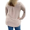 Women's Long Sleeve With Thumbholes Gabby Top - honeyme - 2 of 3