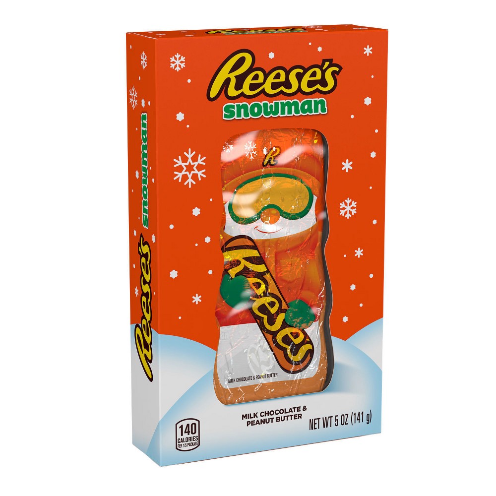 UPC 034000666379 product image for REESE'S Milk Chocolate Peanut Butter Snowman Holiday Candy - 5oz | upcitemdb.com