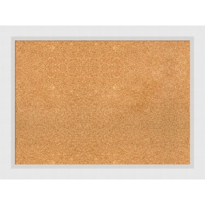 Amanti Art Natural Cork Board Wood Framed Blanco White Bulletin Board ...