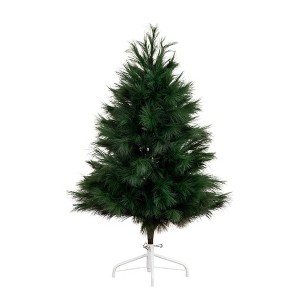 Nearly Natural 4' Artificial Green Pampas Grass Christmas Tree - 1 of 4