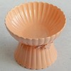 Dexypaws: Elevated Ceramic Cat Bowl, Blush Pink & Rose Gold Flower, 8.45oz - 4 of 4