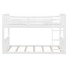 PAGED Twin over Twin Bunk Bed, Modern Wooden Bed Frame with Full Length Guardrails and Ladder for Bedroom - 3 of 4
