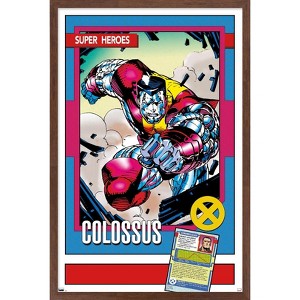 Trends International Marvel Trading Cards - Colossus Framed Wall Poster Prints - 1 of 4