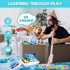 Fun Little Toys 5Pcs Toy Boat Bath Set, Bath Toys for Toddlers with 4 Mini Cars, Summer & Birthday Gifts for Boys - 3 of 4