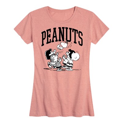 Women's - Peanuts - Collegiate Art Short Sleeve Graphic T-Shirt