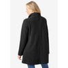Woman Within Plus Size Fleece Swing Funnel-Neck Coat - 3 of 4