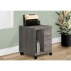 Office, File Cabinet, Printer Cart, Rolling File Cabinet, Mobile, Storage, Work, Brown Laminate, Contemporary, Modern - 4 of 4