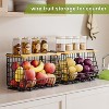3 Pack Wire Fruit Basket for Kitchen Storage: Hanging and Counter Basket for Vegetable Produce - 2 of 4
