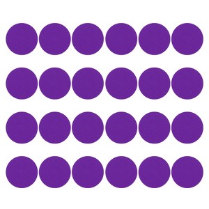 Unique Bargains Waterproof Nylon Classroom Decoration Round Carpet Spot 24 Pcs - 1 of 3